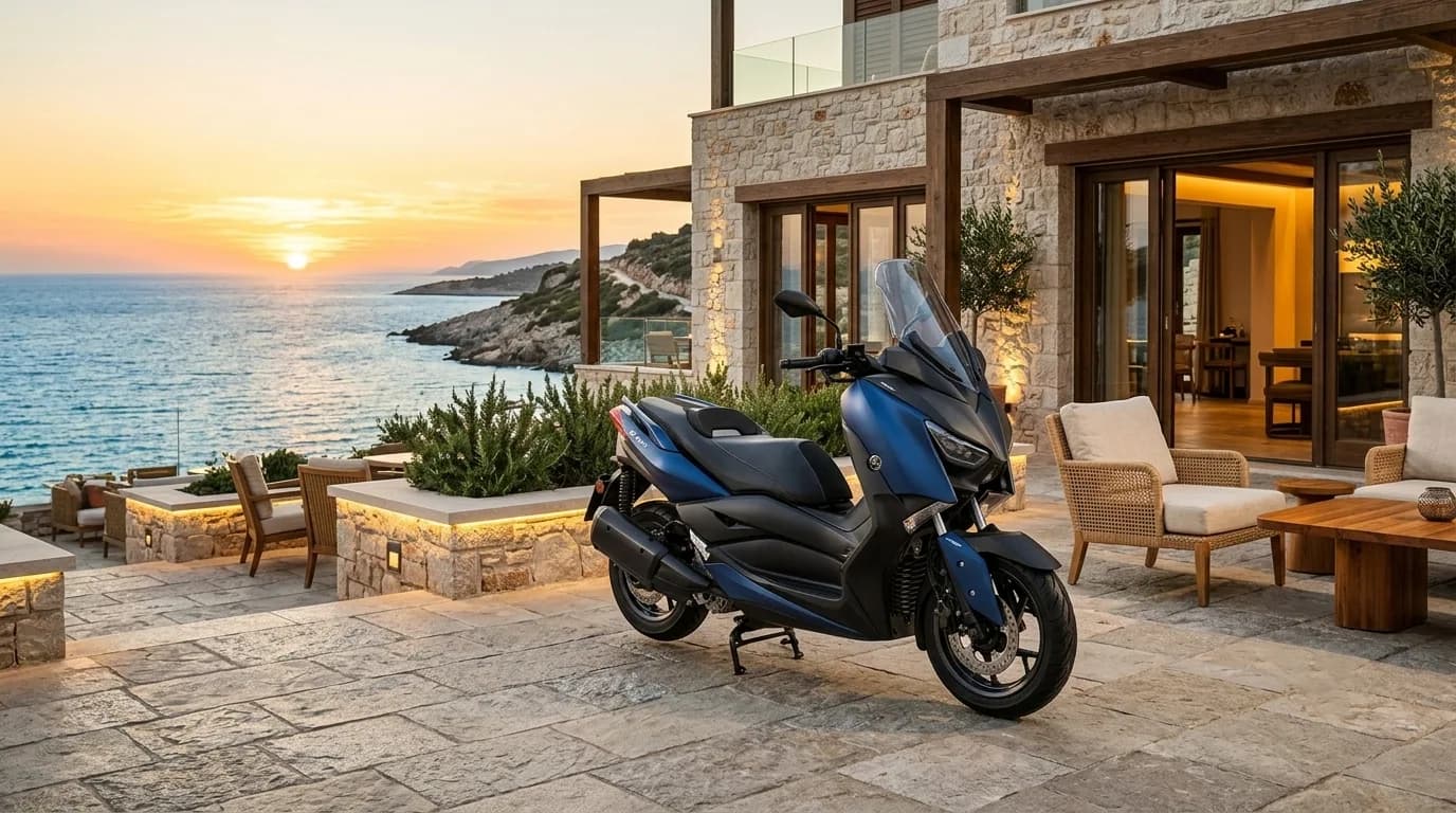 Yamaha XMAX 400 motorcycle rental Antalya