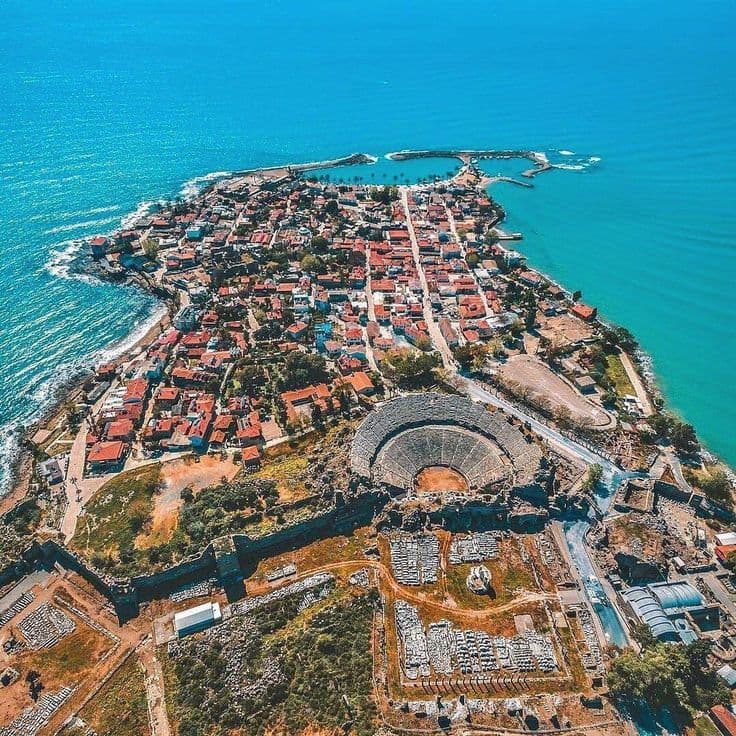 Antalya to Side motorcycle route